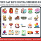Every Day Life Digital Stickers Pack