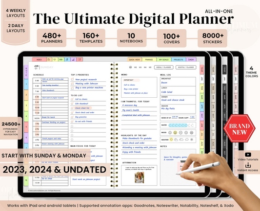 The Ultimate Digital Planner 2023, 2024 & Undated